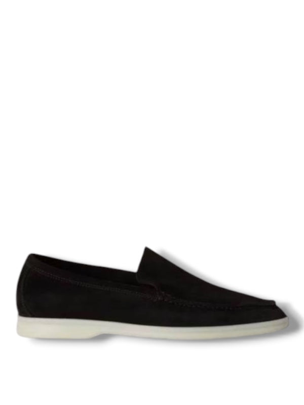 Loro Piana Summer Walk Loafer Suede Black