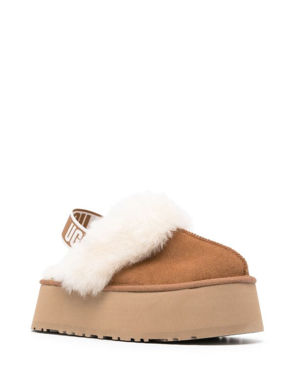 UGG Funkette 60mm suede slingback slippers