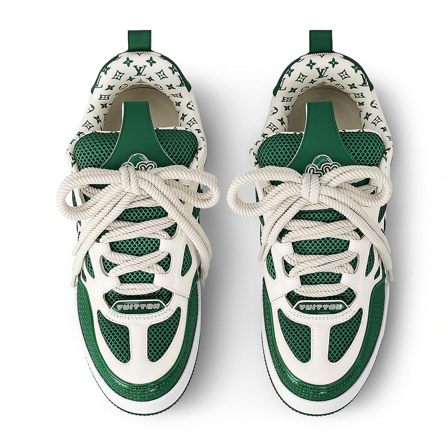 louis vuitton lv skate green white