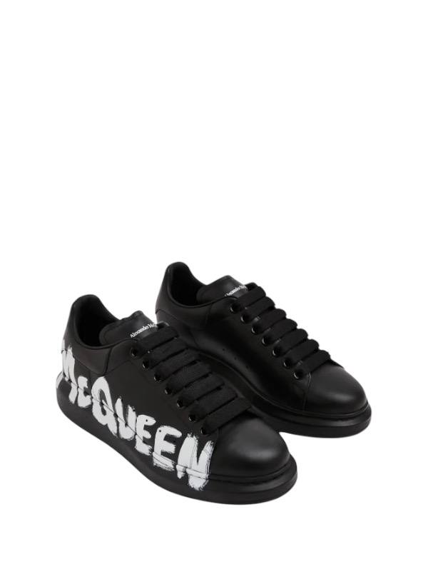 Alexander McQueen Oversized Graffiti Black white