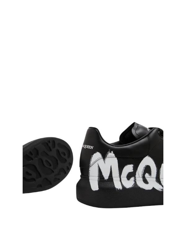 Alexander McQueen Oversized Graffiti Black white