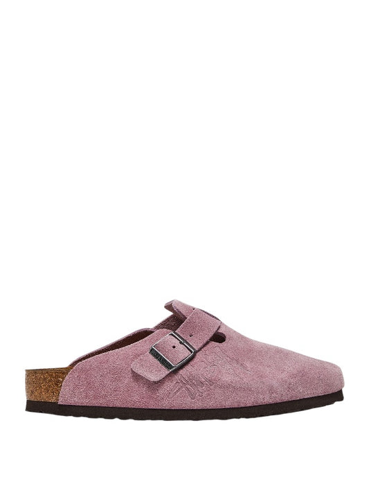 Birkenstock STUSSY X BOSTON SHAGGY 'DUSTY PINK'