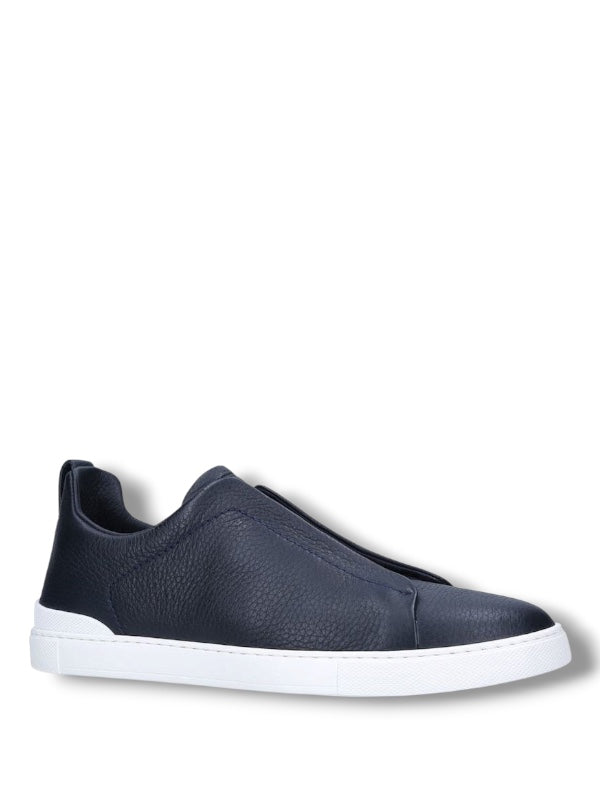 ZEGNA Black Nevy Triple Stitch