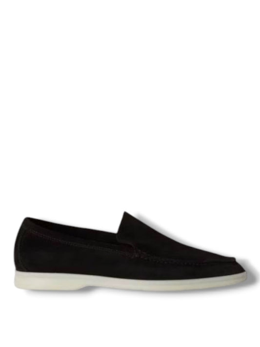 Loro Piana Summer Walk Loafer Suede Black