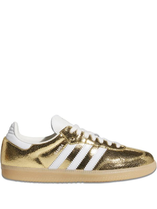 adidas samba gold metallic