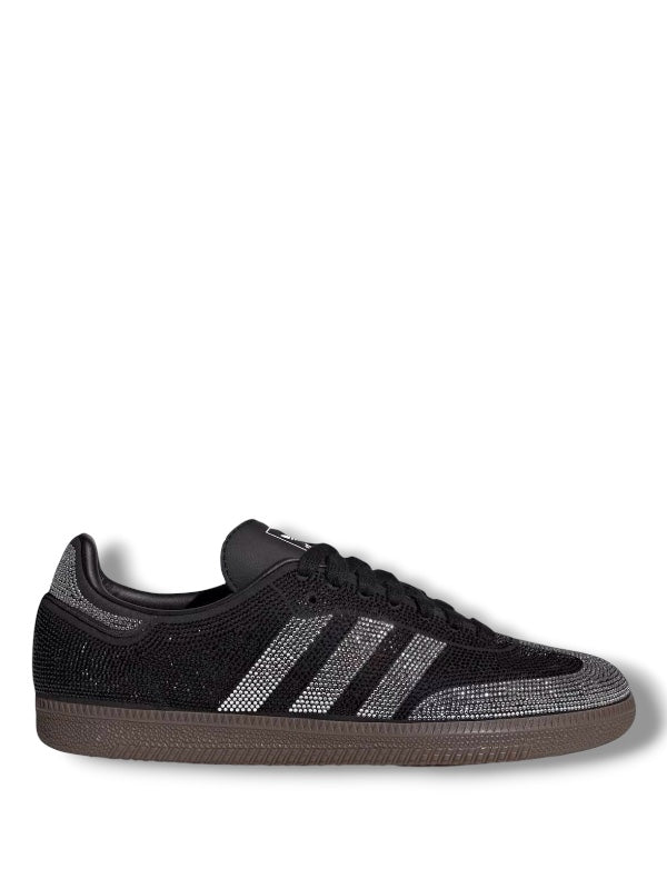 adidas Samba OG Black Silver Rhinestones