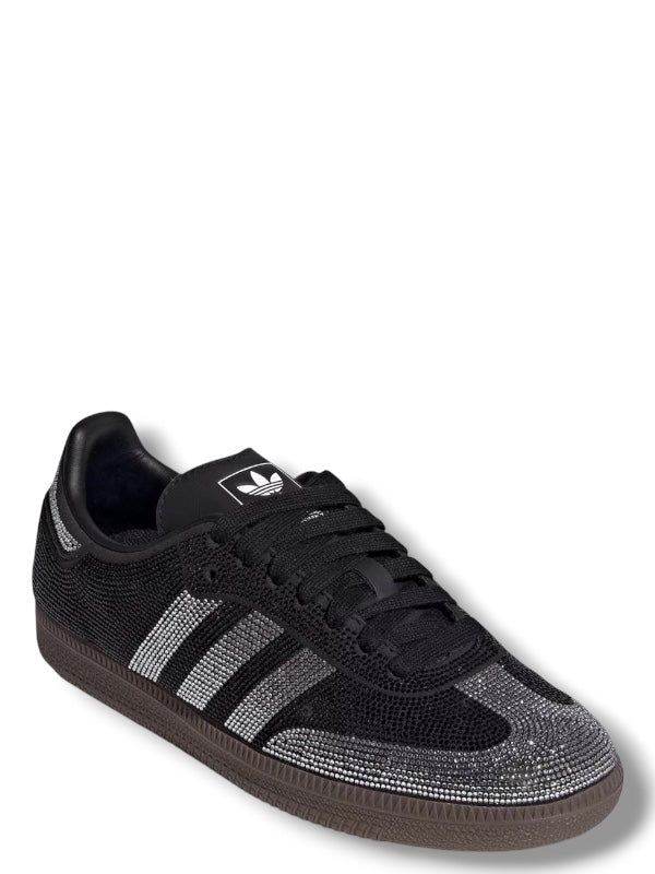 adidas Samba OG Black Silver Rhinestones